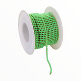 1 Yard SS6 Bright Green Gold Metal Chain Banding